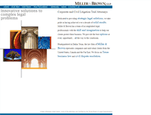 Tablet Screenshot of miller-brown.com